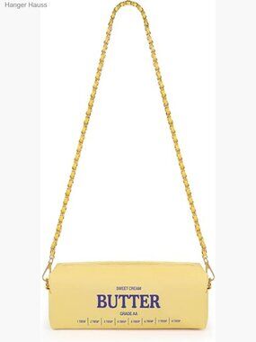 Funny Butter Stick Crossbody Bag Small Purse PU Leather Shoulder Chain